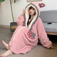 pink strawberry 2 piece sets womens kawaii pullover tracksuit outfits two piece sets pantscute spring autumn fleece pant suits