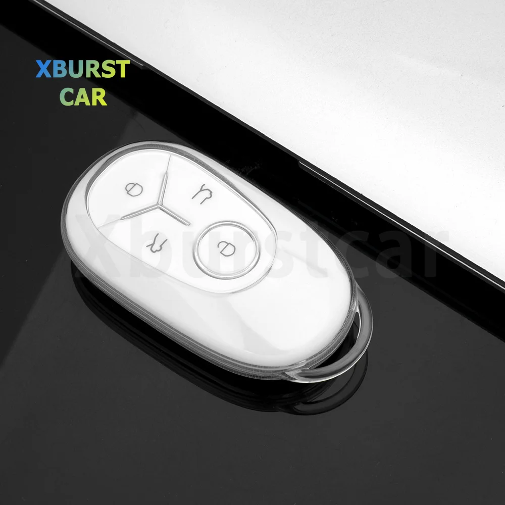 Фото Мягкий прозрачный чехол из ТПУ для ключей Geely EX2 GEOME MMEX2 Max Galaxy 2025 2026, держатель для ключей, аксессуары для бесключевого доступа. №1