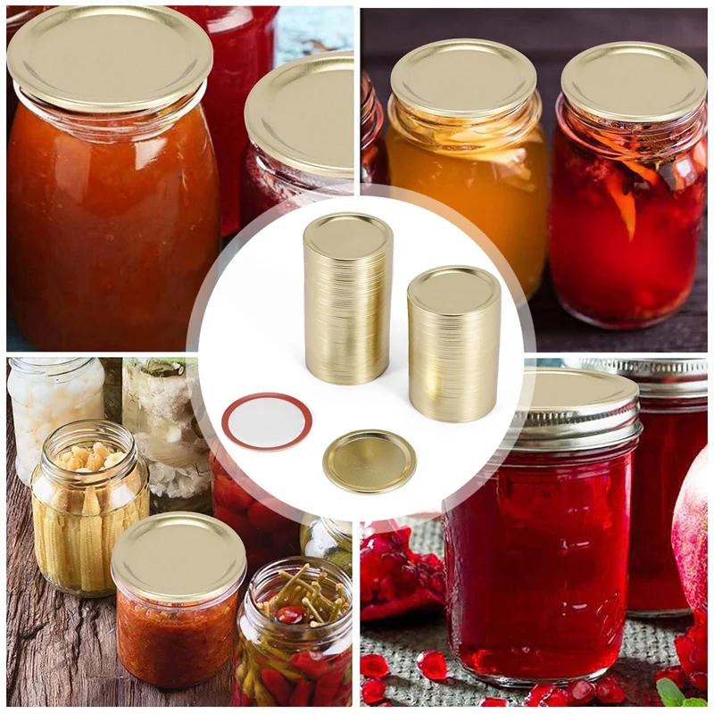 150 шт. обычные крышки для консервирования шариков банок Керр металлические