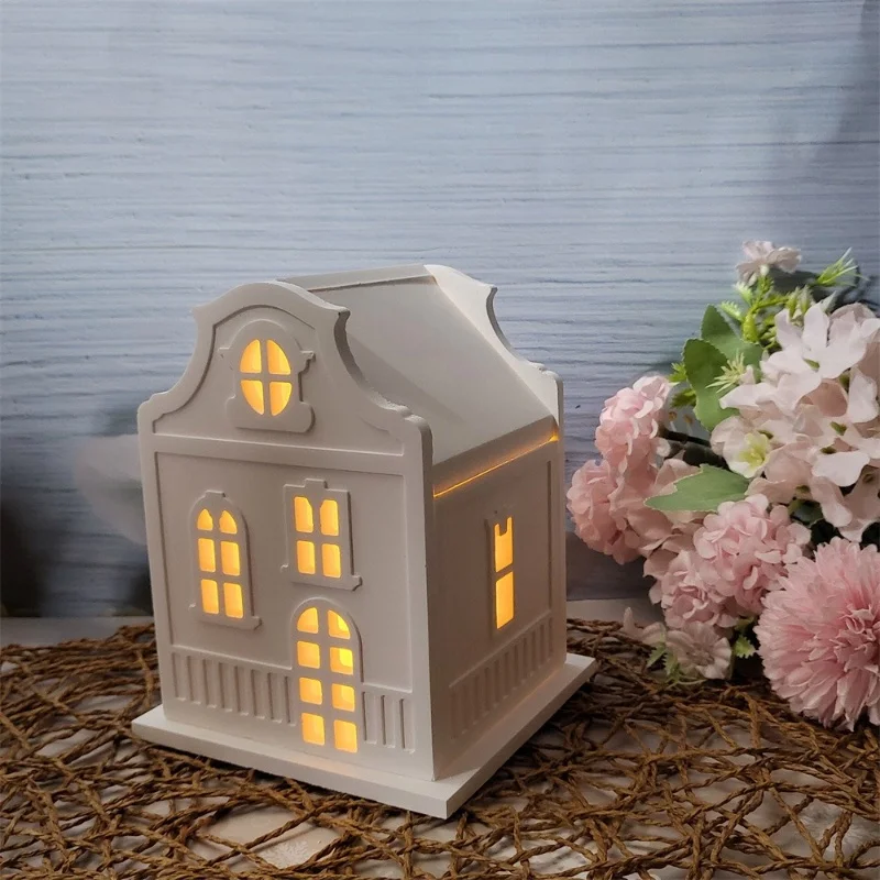 Готический стиль архитектуры наклеенный дом основа для свечи подключаемая