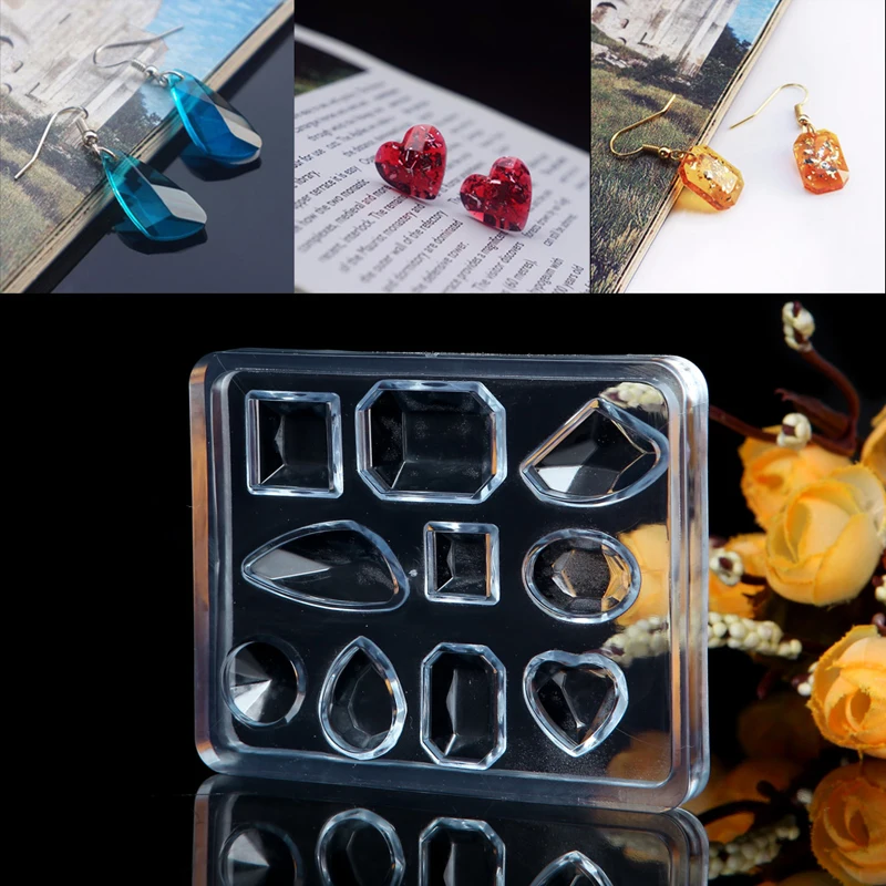 

for Creative DIY Jewelry Making Mould Necklace Earring Pendant Silicone Resin Mo 066C