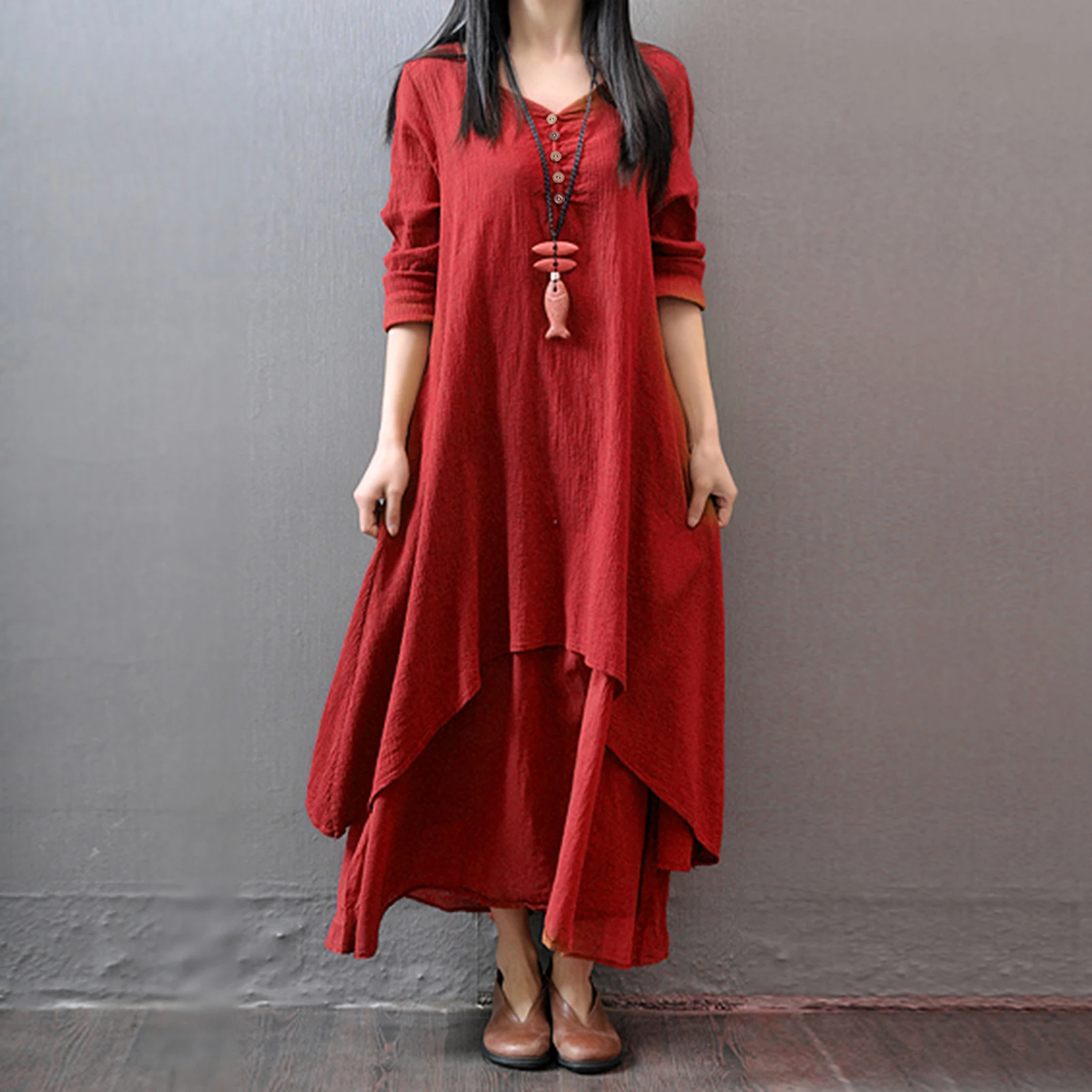 Платье Свободное Лен фото 20