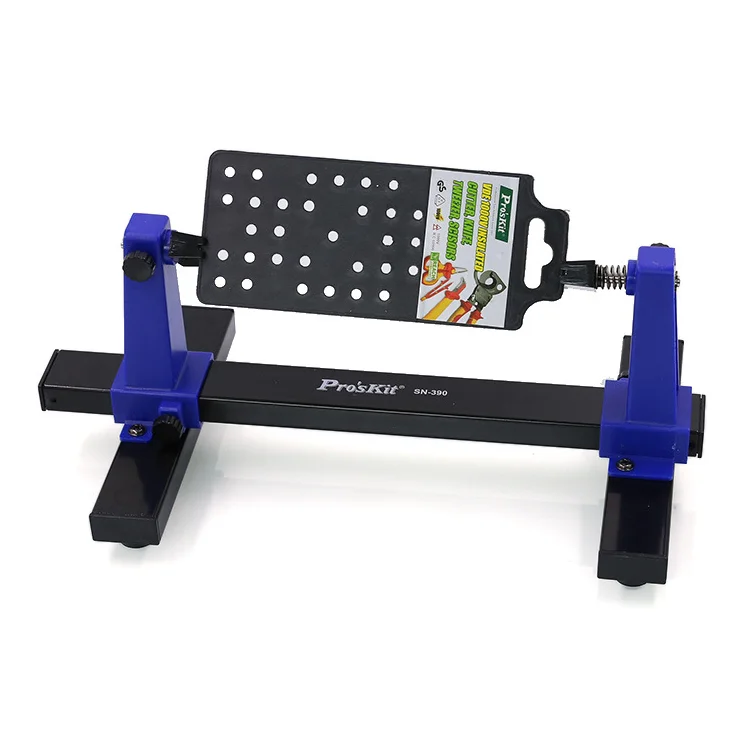 Mini Pro'sKit SN-390 Universal Adjustable Circuit Board Clamp PCB Holder Fixture Tool 360 Degree Rotation