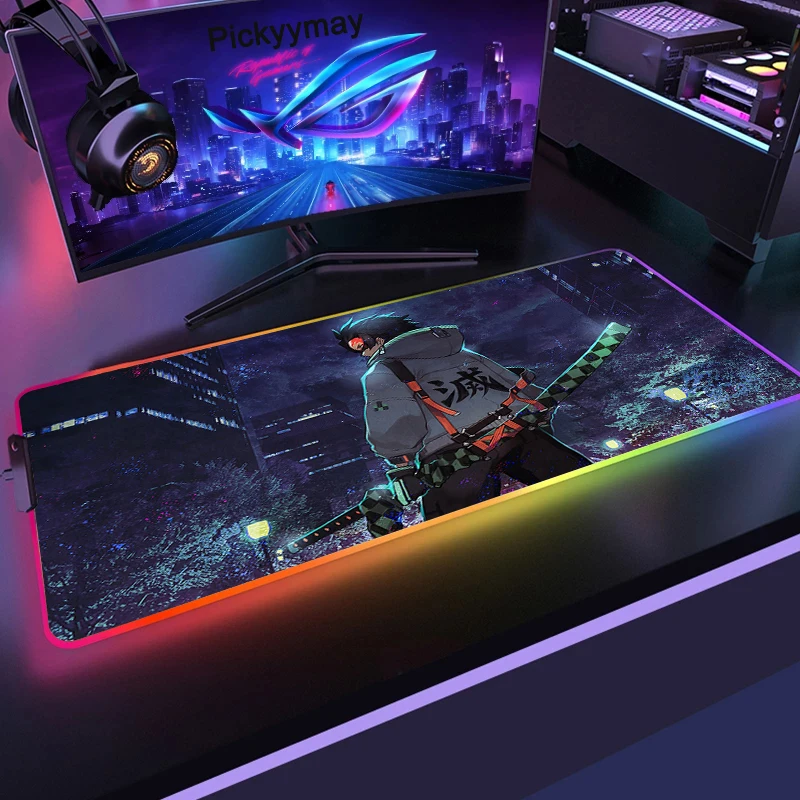 

RGB Gaming Mouse Pad Popular LED Mouse Mat Large Gaming RGB Mousepad XL Keyboard Pads PC Gamer Mat 900x400mm XXL LED Desk Mat
