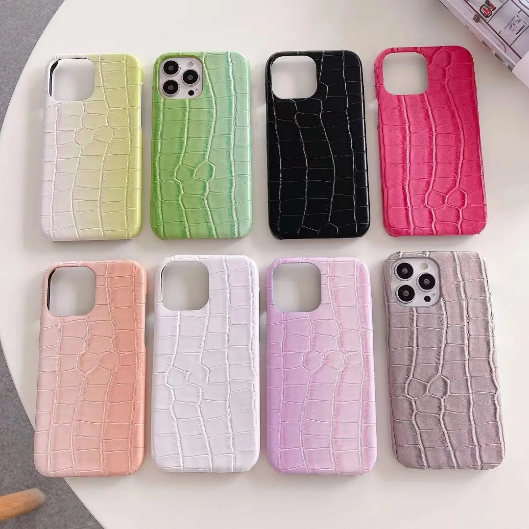 

Crocodile Pattern Phone Case for iPhone 13 Mini 12 11 13 Pro Card Case Pocket Phone Case