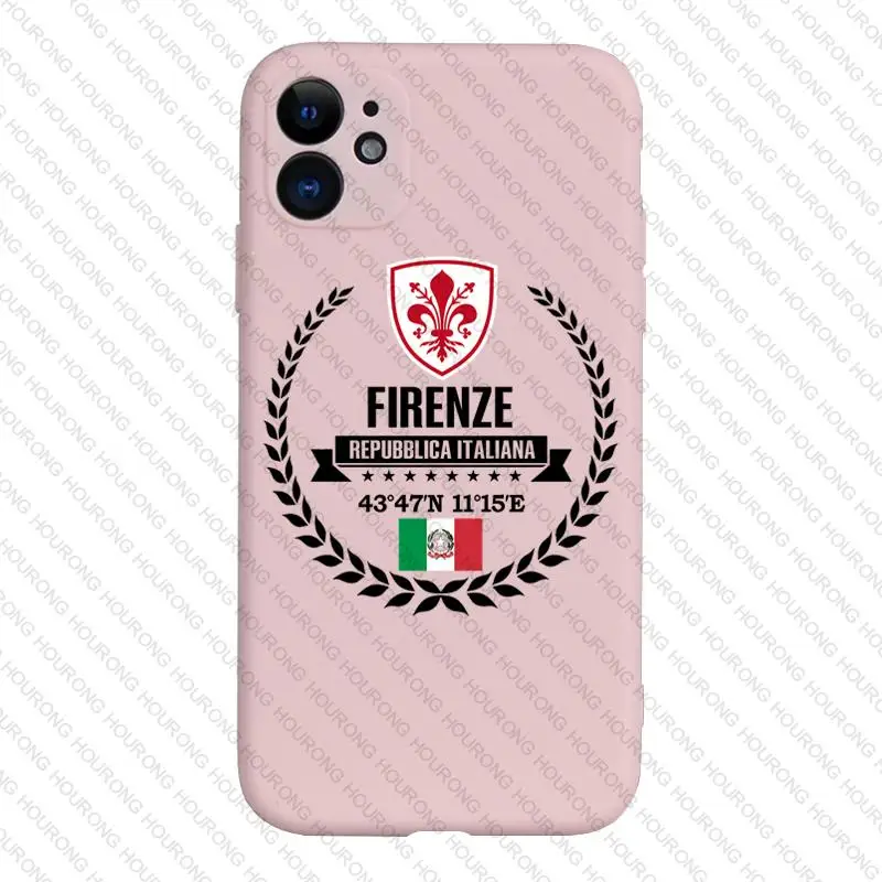 Итальянский чехол Firenze с изображением герба флага карты для iPhone 13 12 11 X XS XR 7 8 6S SE Plus