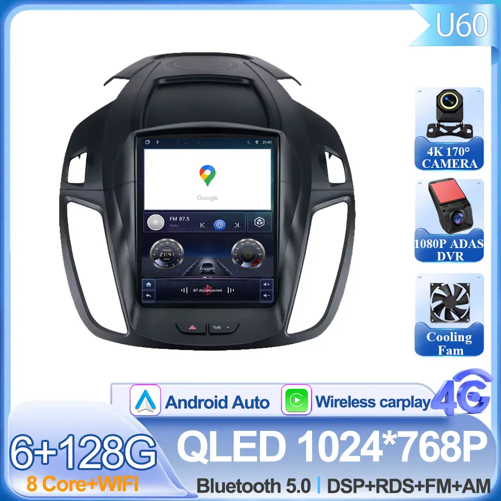 Android 16 для Ford Kuga 2 Escape 3 2012-2019 стиль автомобильная навигация автомобильный GPS авто радио стерео автомобильный мультимедийный плеер без 5G