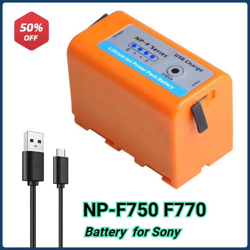 Аккумулятор NP-F750 NP-F770 для камеры Sony QM91D 5200 мАч