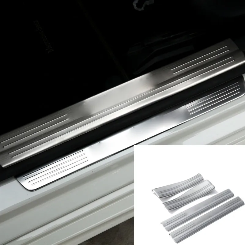 

Для Mercedes Benz A B CLA GLA Class W176 W246 W117 C117 X156 автомобильные аксессуары 4 шт. Защитная Накладка на порог межкомнатной двери