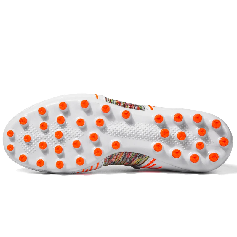 Men Sock Soccer Shoes Professional FG/TF Football Boots for Men Futsal Soccer Cleats Outdoor Breathable High-top Soccer Sneakers