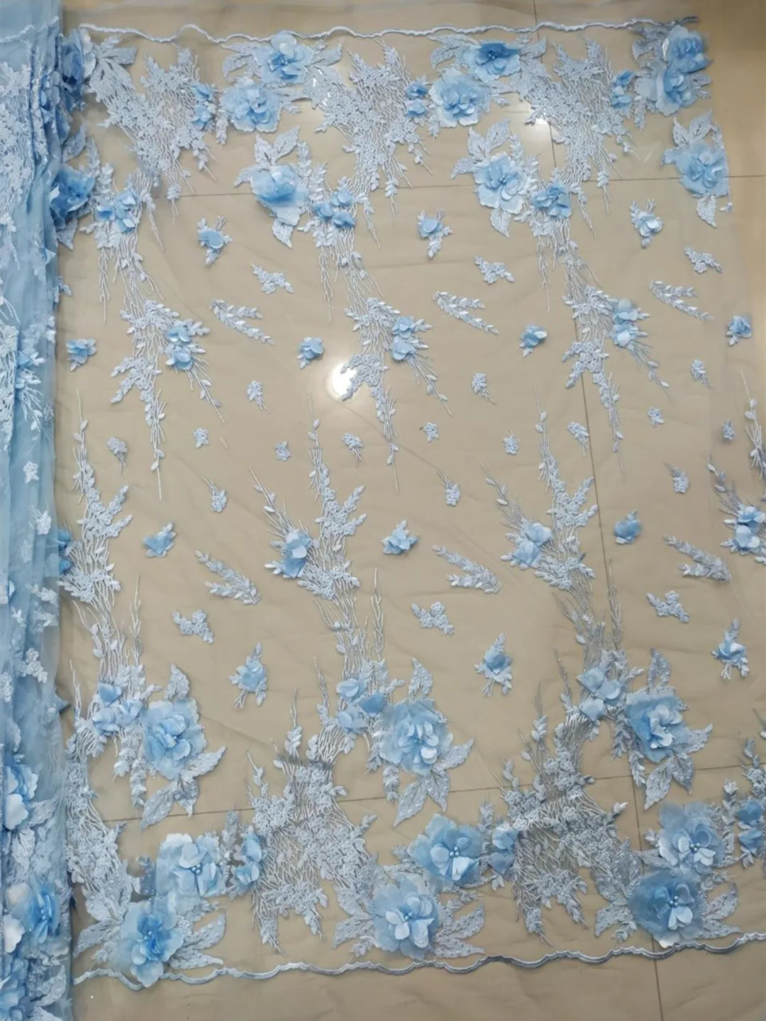 

Красивая кружевная ткань ручной работы с 3D цветами, вышивка, французская сетка, тюль, кружевная ткань для вечерних платьев, свадеб