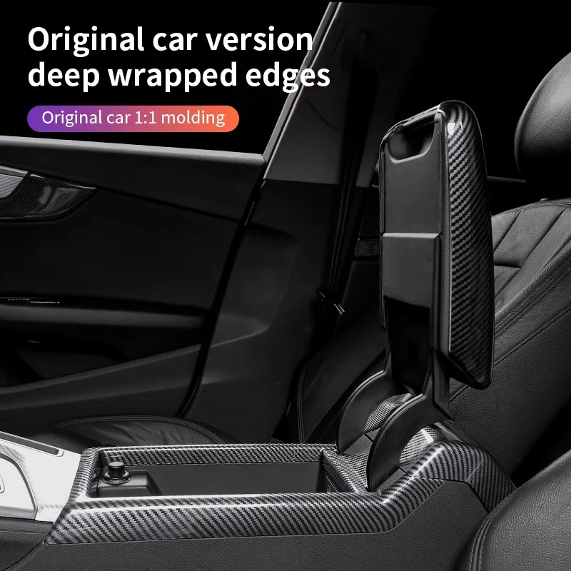 Центральный подлокотник автомобиля рамка крышка из углеродного волокна