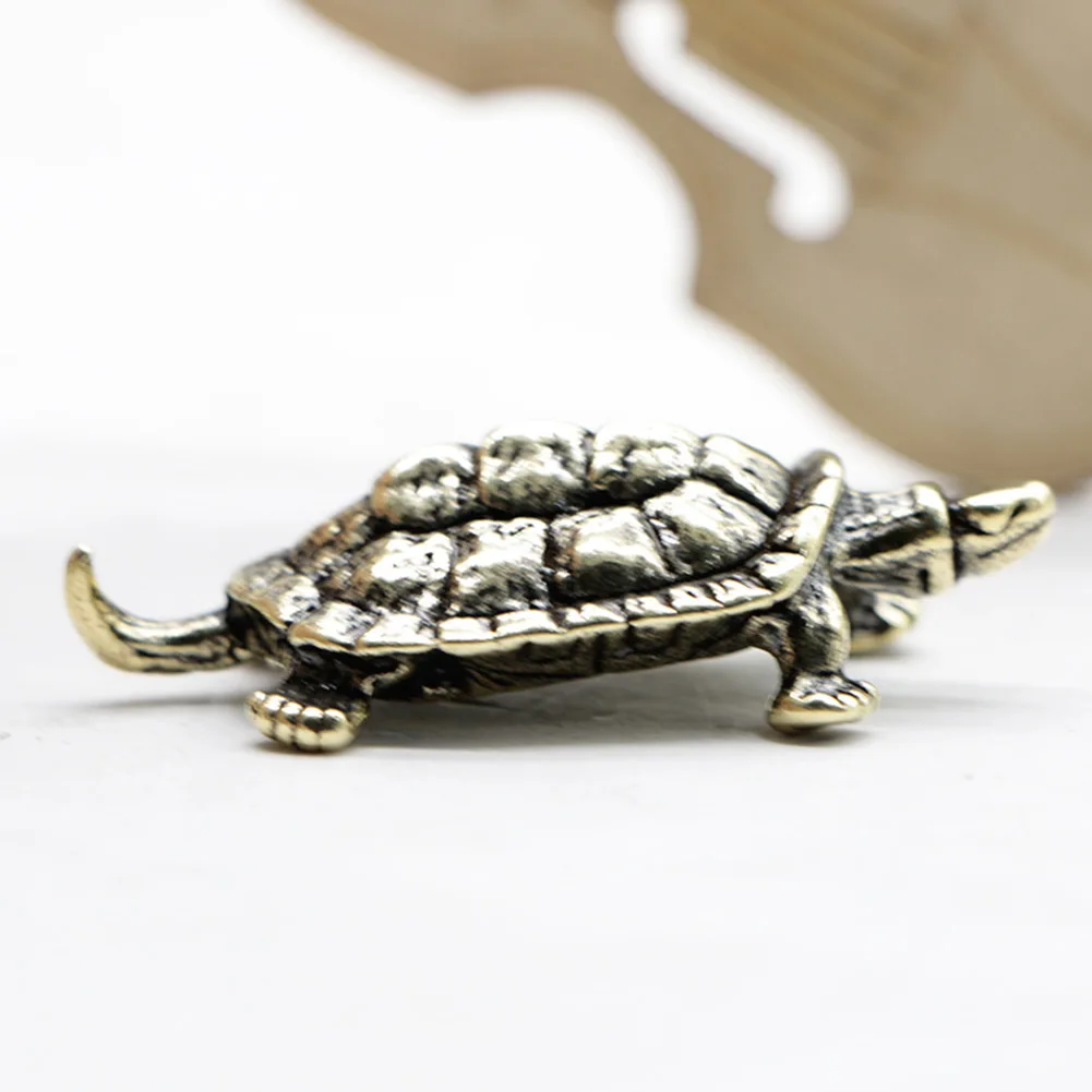 

High Quality Brass Tortoise Ornaments Animal Statue Copper Cute Decoration Delicate Gift Home Party Portable Table