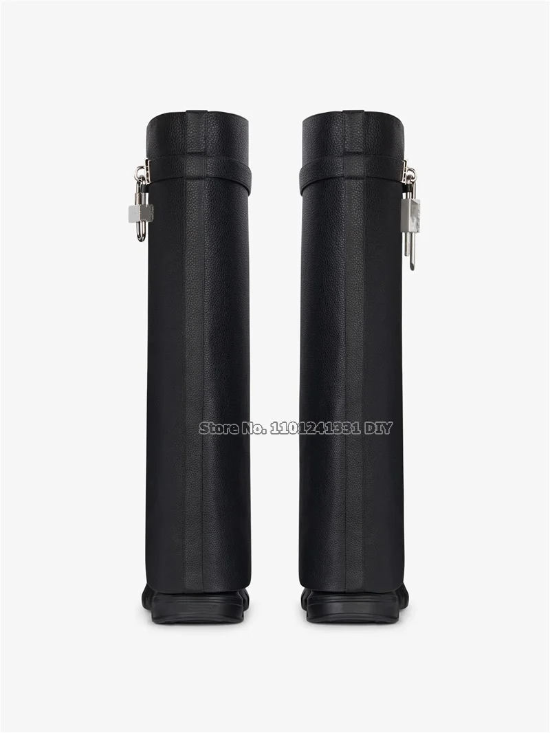 Сапоги женские из натуральной кожи зимние на платформе с замком