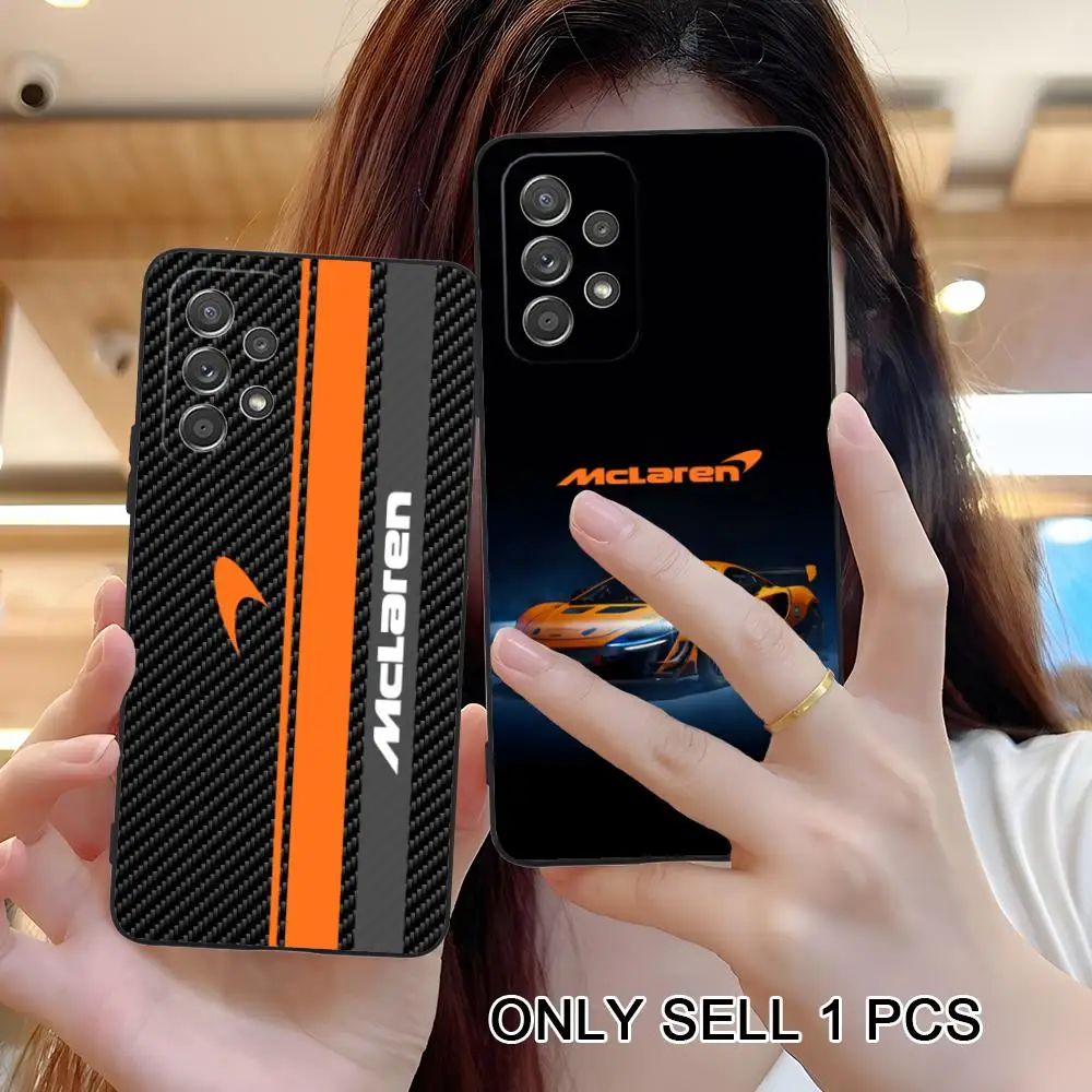 Фото Чехол для телефона Car M-Mclaren-S для Samsung Galaxy A26 25 24 23 22 21 17 16 15 14 13 12 11 5G, мягкий противоударный чехол из ТПУ №2