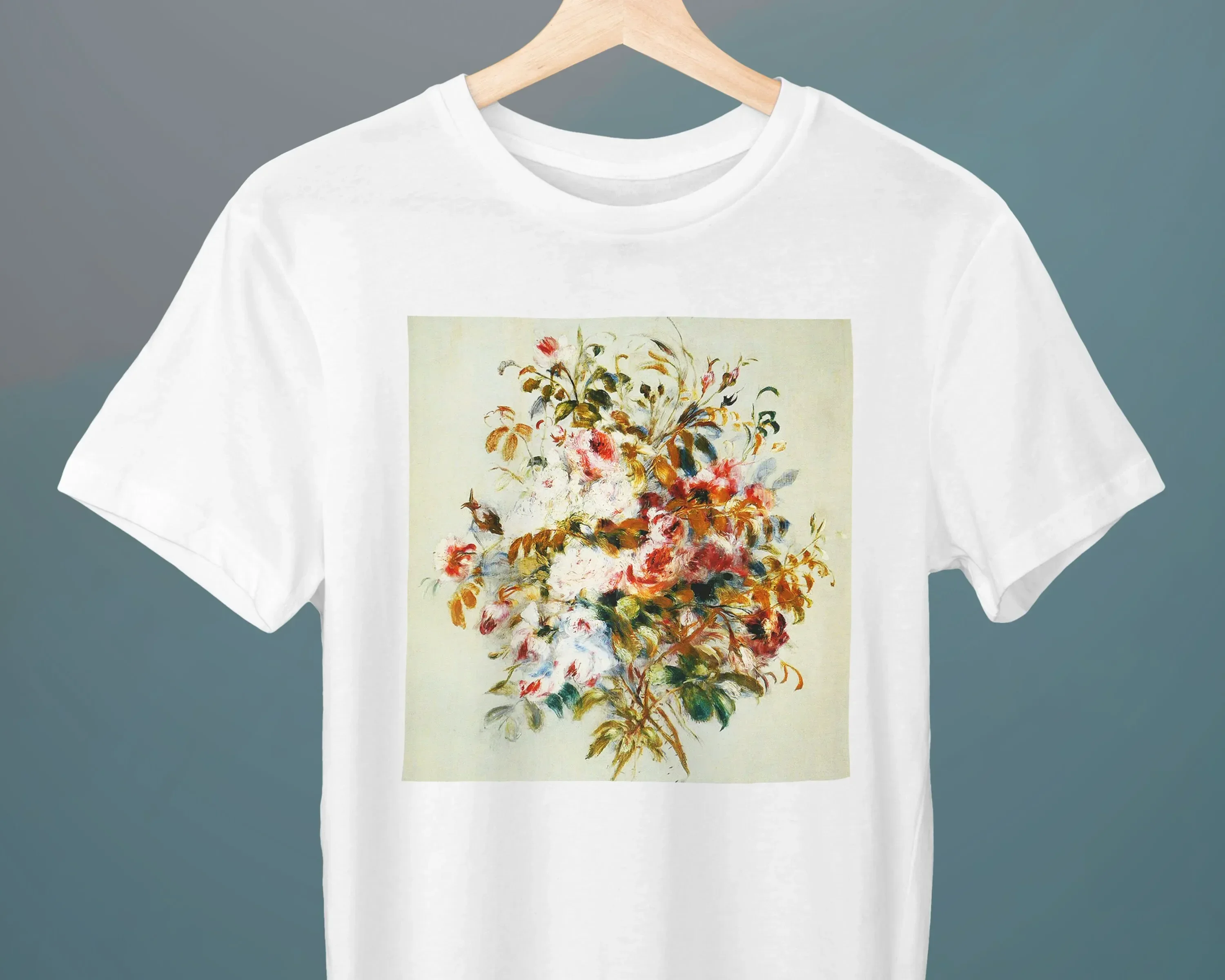 Букет роз Pierre-augte картина Ренуара унисекс