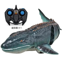 remote control animal robot simulation rc boat wireless electric 2 4g high speed speedboat fish mosasaurus boat funny toys boys