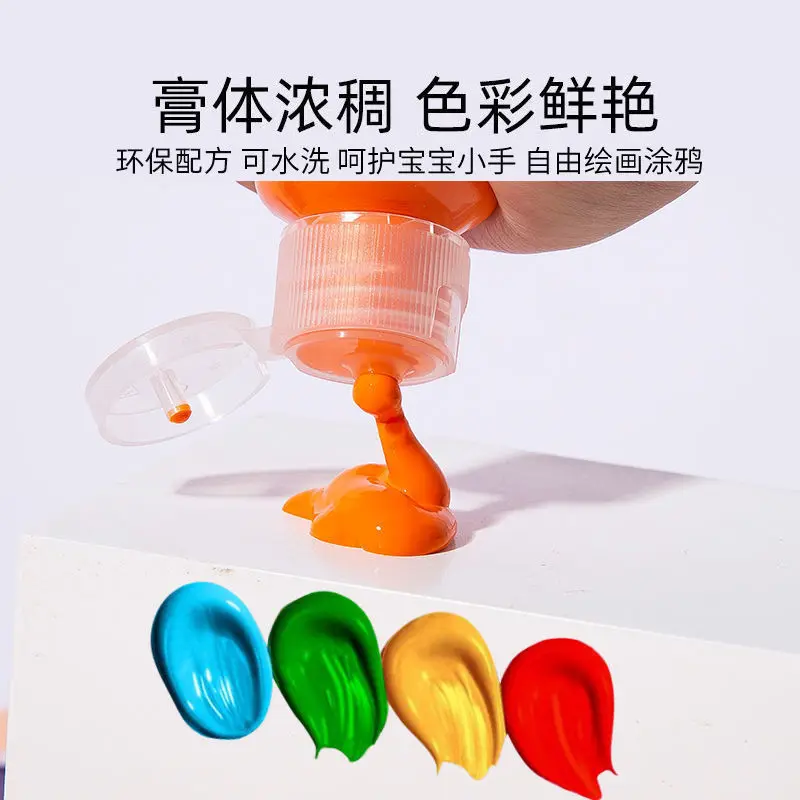 

Pigment Wholesale Water Powder Set Children'S Painting Sponge Brush Mushroom Head Art Rubbings Early Education Graffiti Color Fi