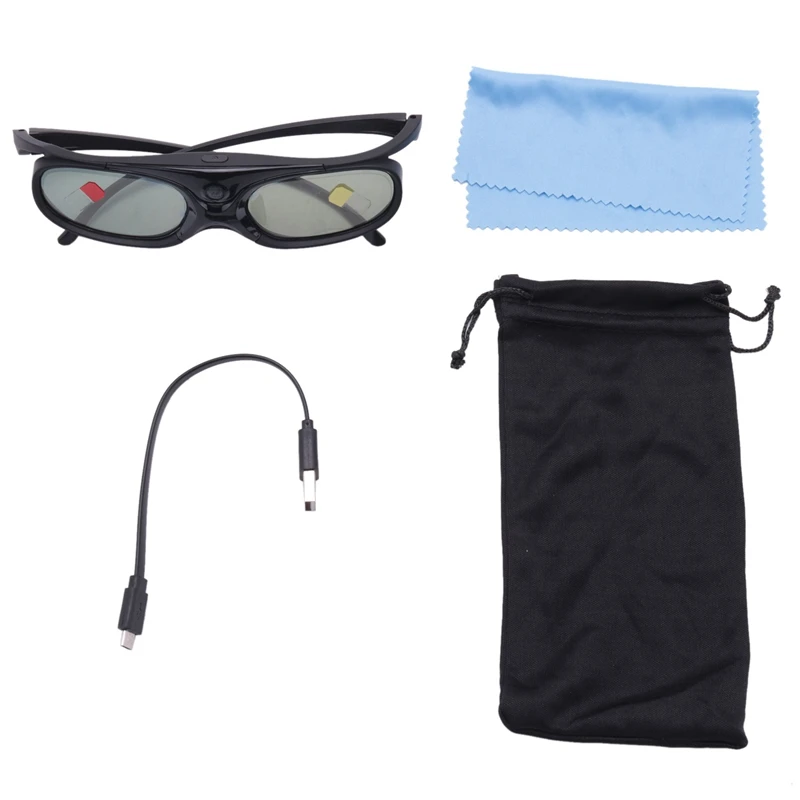 4 PCS Active Shutter 3D Glasses For DLP Link Compatible 96-144HZ With Optama /Acer/Benq /Viewsonic/XGIMI Projectors