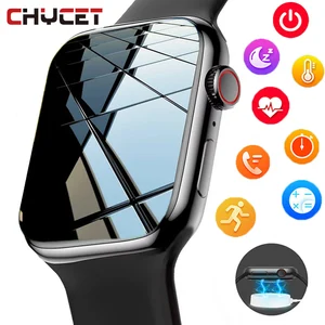 CHYCET IWO Smart Watch Men Women Call Sports Smartwatch 44 MM Heart Rate Sleep Monitor Fitness Track