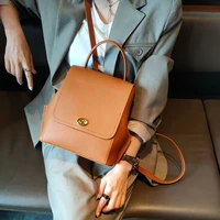 yfz women soft genuine leather backpack antitheft rucksack ladies shoulder bag medium
