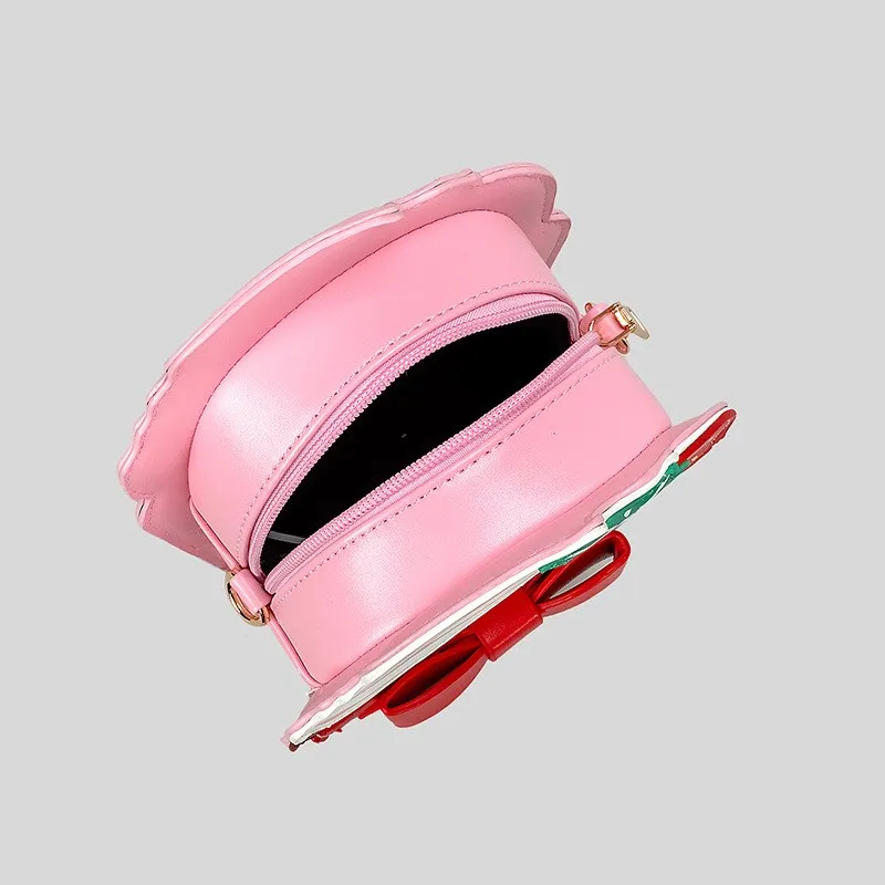 2025 Новая милая дизайнерская женская сумка через плечо с клубничным тортом