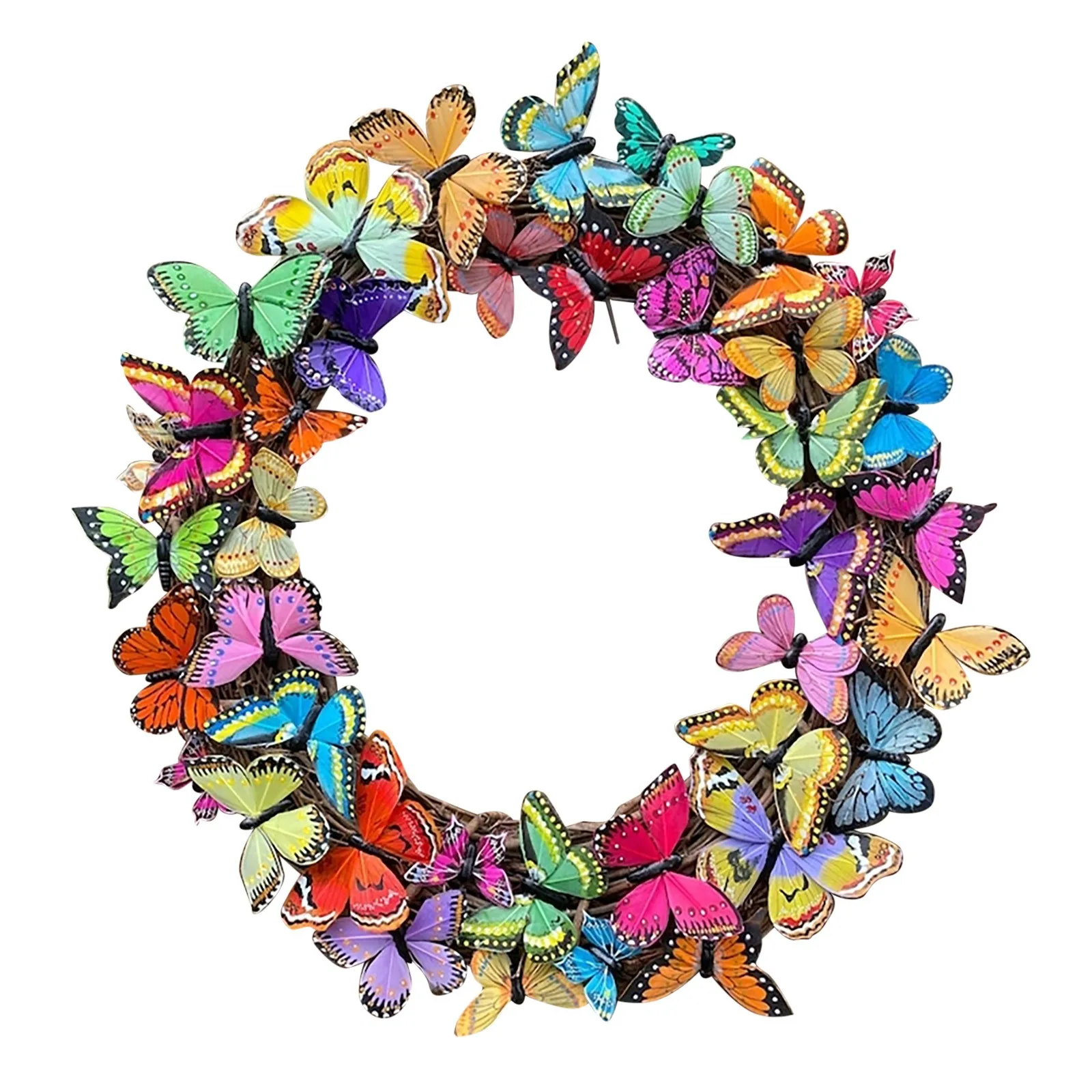 

Door For Spring Wreath Decorative Decor Butterflies Beautiful Garden Butterflies Wreath Car Grill Wreath Spring Porch Decor
