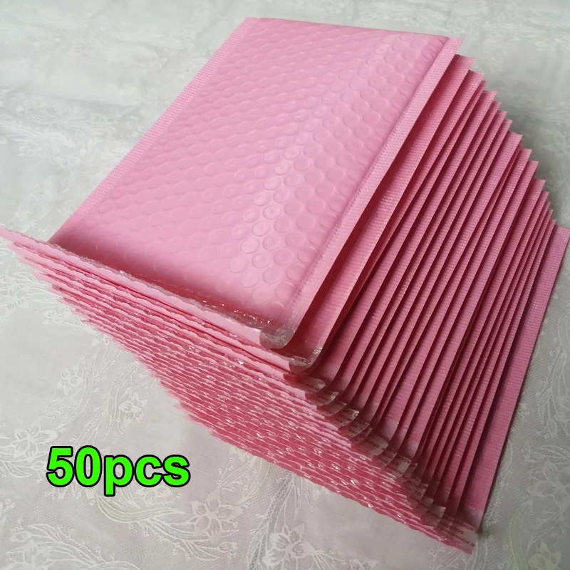 

Розовые полипузырьковые конверты CJEC 130x200 мм