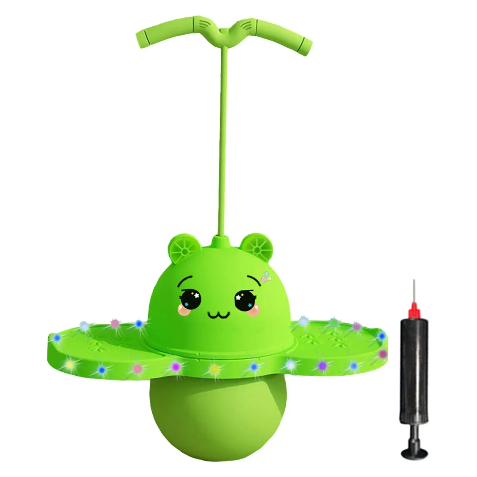 Pogo мяч с ручкой попрыгивающий фитнес-игрушка мультяшный стиль высокая высота