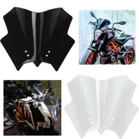 cafe racer motorcycles windshield windscreen air wind deflector fit for ktm duke 125 200 390 2012 2013 2014 2015 2016 abs