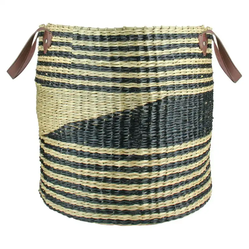 

free shipping Northlight Natural Woven Seagrass Braided Basket