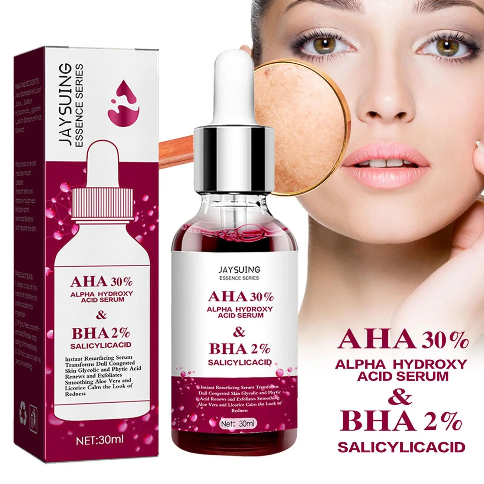 

Фруктовая кислота, сыворотка для лица, сужение пор, салициловая кислота, контроль жирности, удаление акне, черных точек, отбеливание, увлажн...