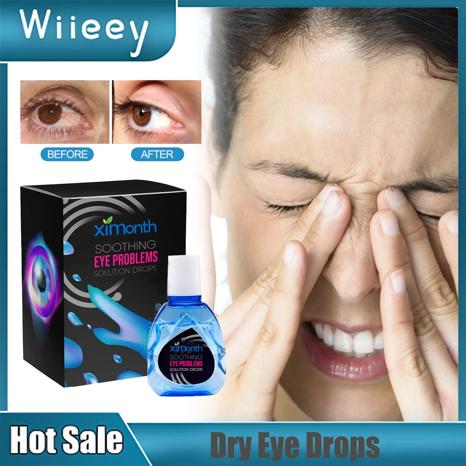 

Dry Eye Drops Relieve Redness Itching Swelling Sore Discomfort Blurred Vision Eyesight Improvement Clean Relax Eyes Care Liquid