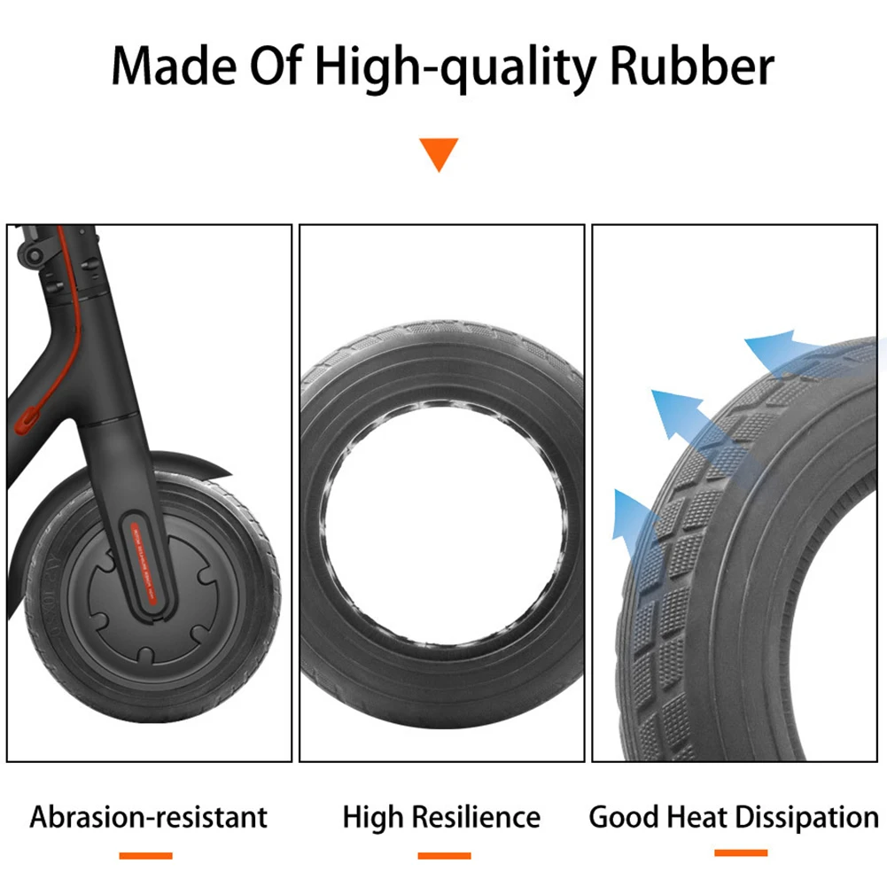 

Tyre Solid Tire 900g Accessories Black Parts Puncture-proof Rubber Solid