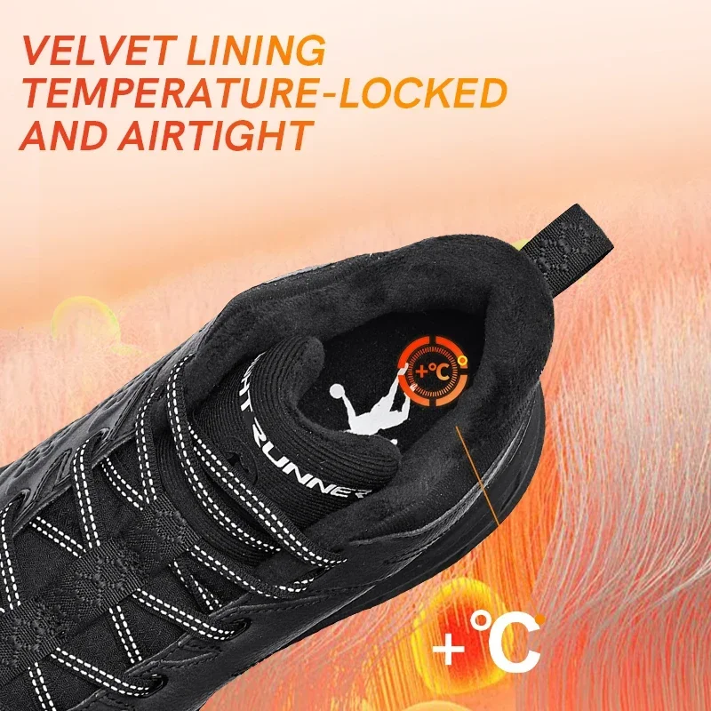 QIAODAN бархатные высокие спортивные туфли для мужчин 2024 зимние теплые