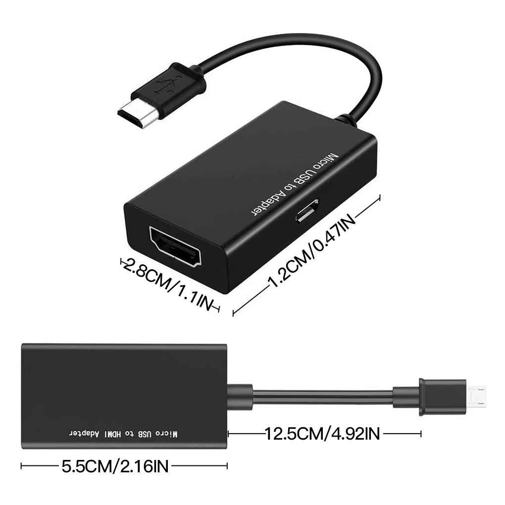 Micro USB к HDMI-совместимый кабель HD 1080P для Samsung HTC LG xiaomi2 Android HDMI конвертер Mirco