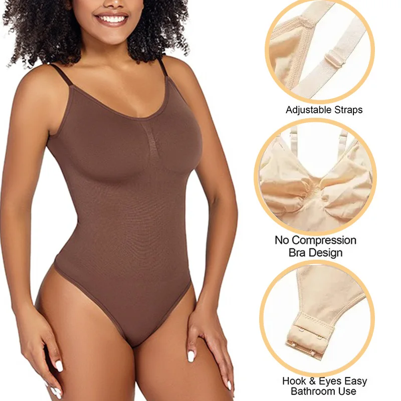 GUUDIA Боди из спандекса Стринги Корректирующее белье Компрессионные