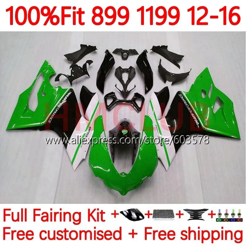 

Injection For DUCATI Panigale 1199S 899 1199 S R 2012 2013 2014 2015 2016 899S 12 13 14 15 1199R Fairings 164No.25 green stock