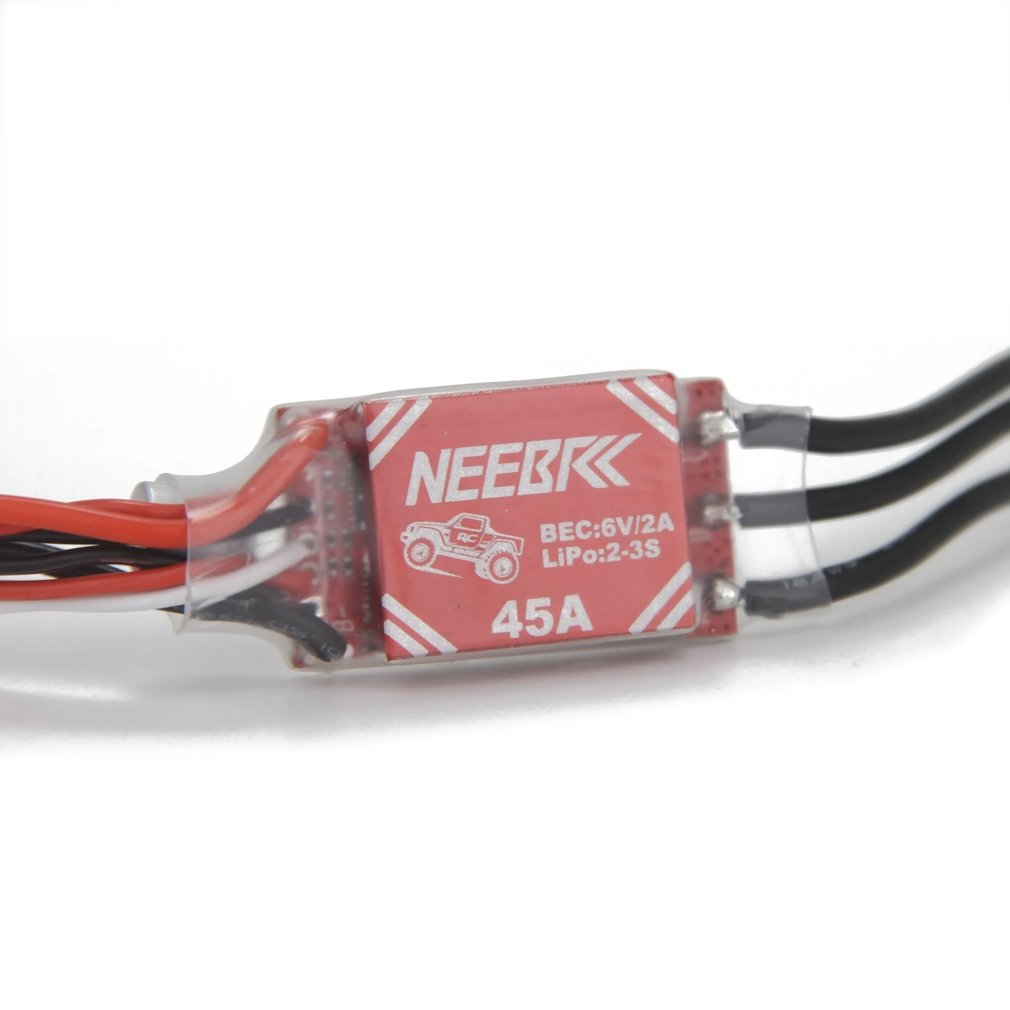 Фото Новейший бесщеточный регулятор скорости NEEBRC AM32 45A с разъемом SM3.0, малый размер, для радиоуправляемых машин 1/12, краулеров, грузовиков MN99 MN168 MN78 MN82, комплект для модернизации мощности №2