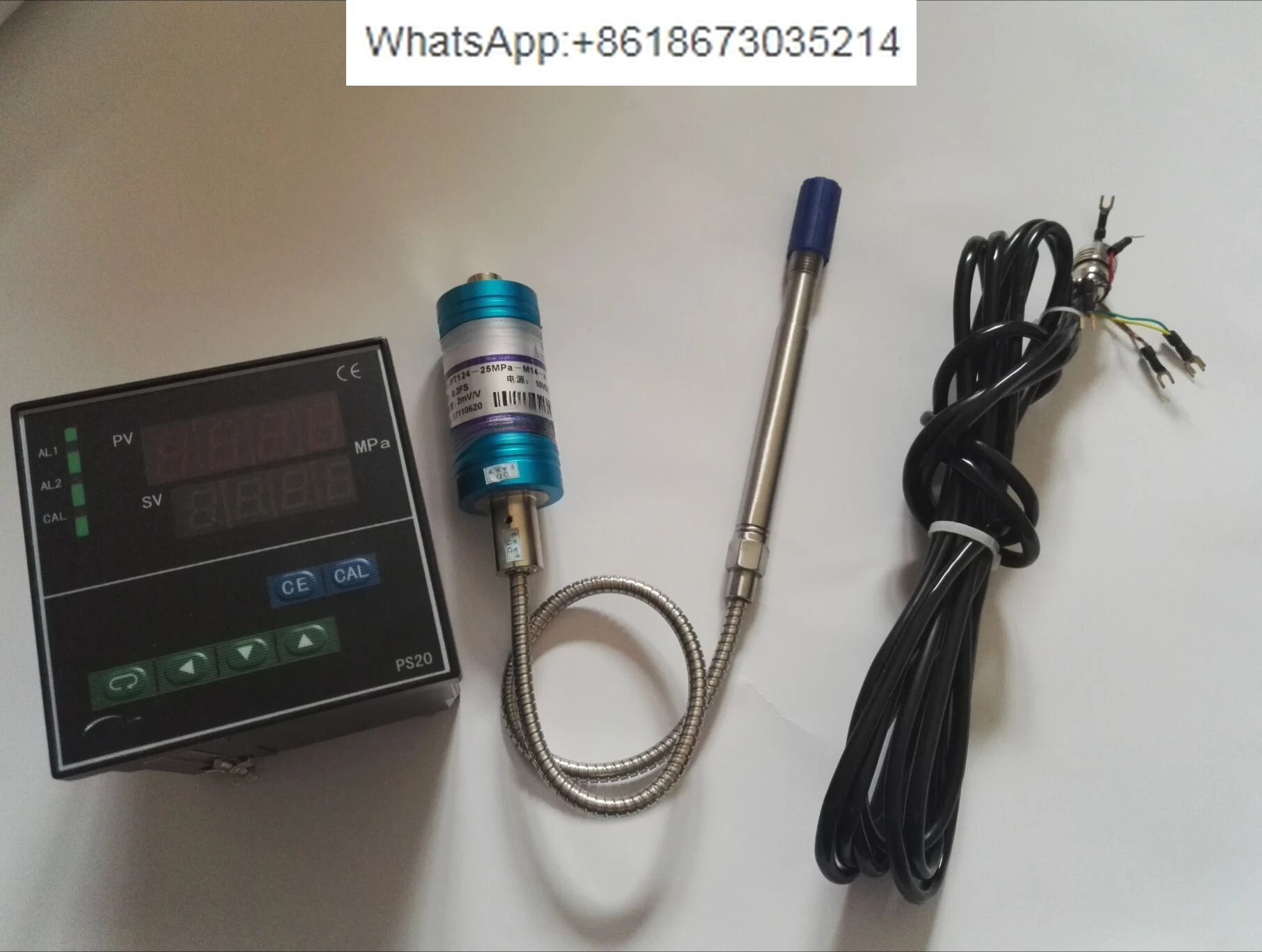 PT124-50MPa-M14x1.5 + PS20 датчик давления расплава высокой температуры с дисплеем