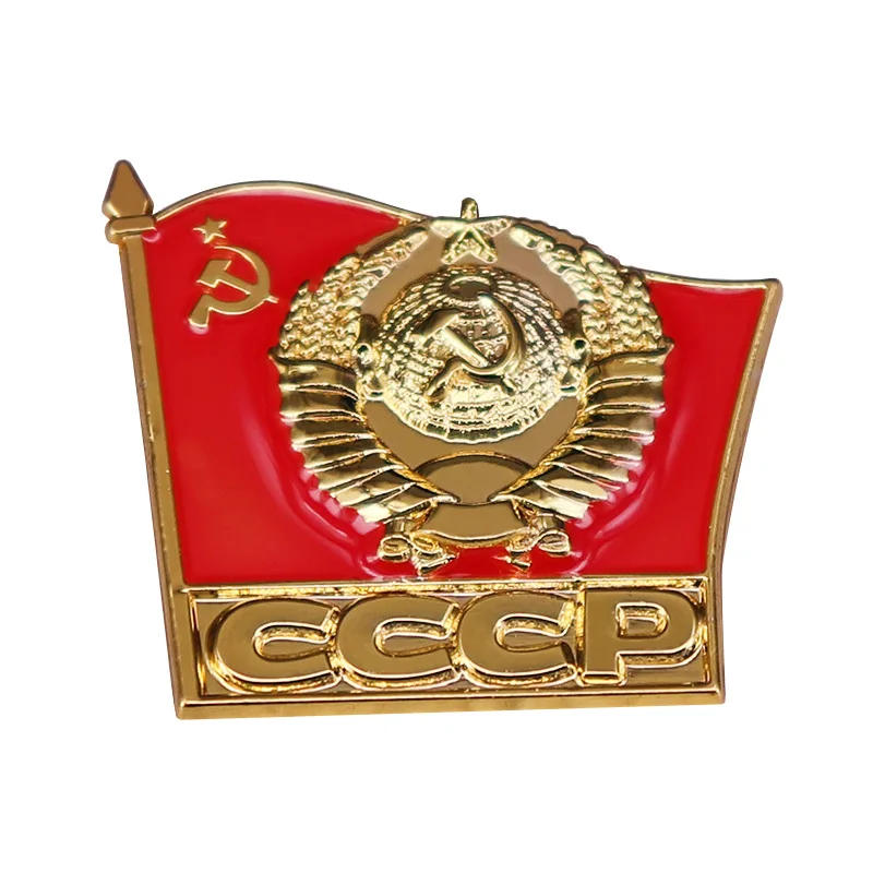 

Soviet Flag Metal Television Brooches Badge for Bag Lapel Pin Buckle Jewelry Gift For Friends