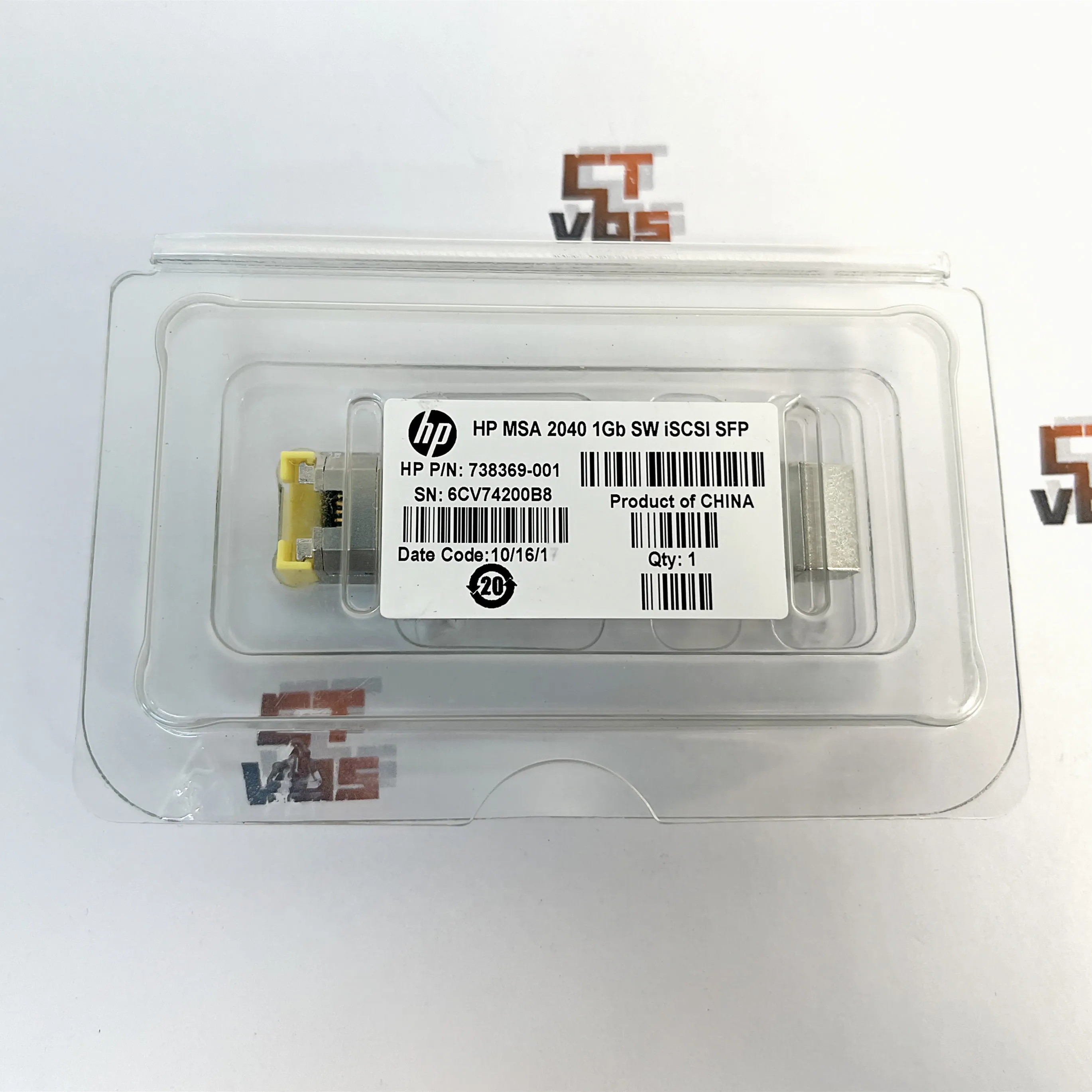 GENUINE HP 738368-001 MSA 2040 738369-001 SFP-T 1GbE iSCSI SFP Copper 100M ABCU RJ45