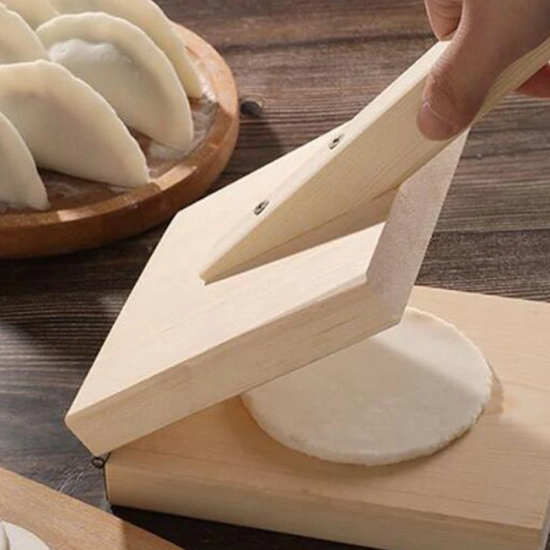 

Деревянный ручной инструмент для прессования теста инструмент для прессования пельменей кухонная форма для выпечки Кондитерские инструме...