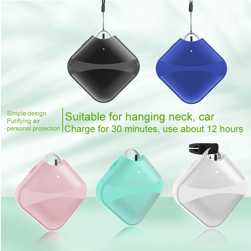 

Portable Air Purifier Personal Hanging Necklace USB Negative Ion Air Freshener Ozone Generator No Radiation For Adults Kids