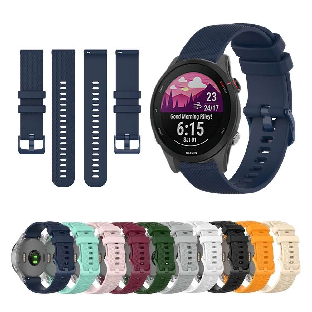 Cinturino In Silicone Per Garmin Forerunner 255S 255 Braccialetto Impermeabile Musicale Per Garmin Approach S42 S12 S40 Cinturino Intelligente Origina