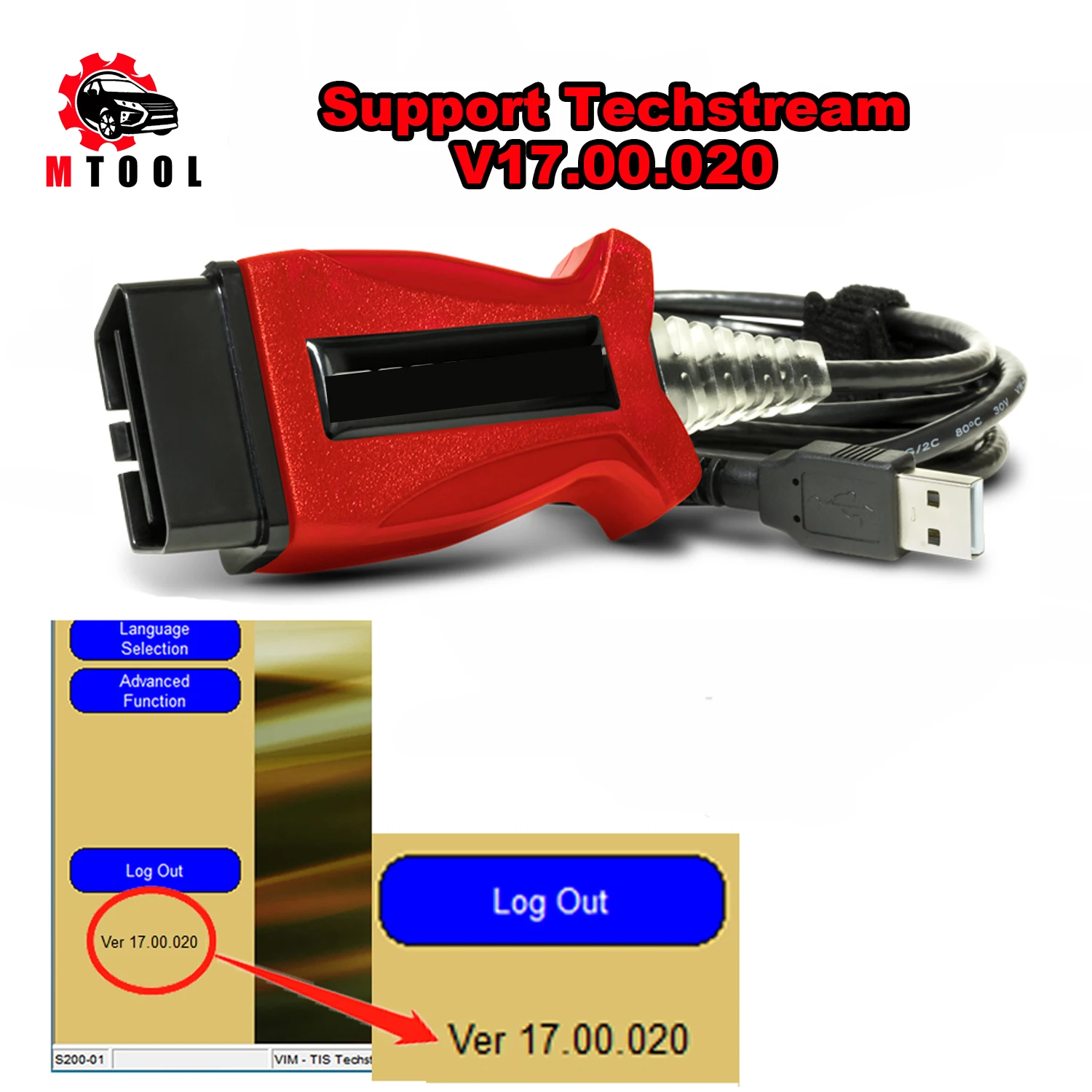 Mongoose V160 JLR Pro J2534 для Volvo и TOYOTA TIS Techstream 16.30.013 3 в 1 OBD2 сканер-кабель PK MINIVCI MINI VCI |