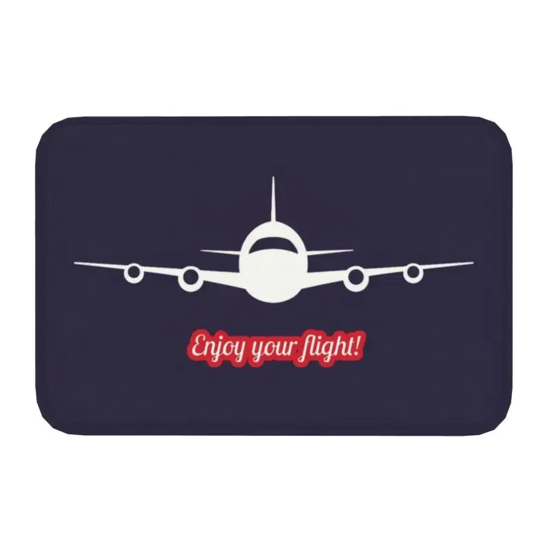 

Наслаждайтесь полетной дверью и полетами, противоскользящий комнатный самолет-пилот, дверной коврик для гаража, строительный коврик