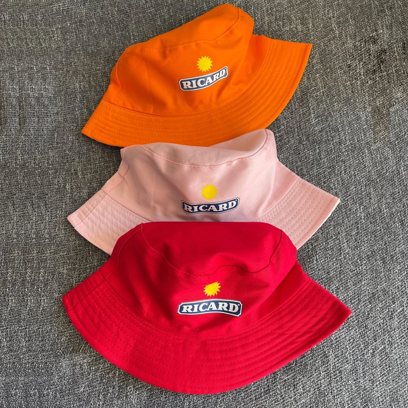 

Summer Sunhat RICARD Bucket Hats Unisex Men/Women Cotton Fisherman Caps Girl Boy Outdoor Sport Chapeau Bob Ricard Panama Hat H21