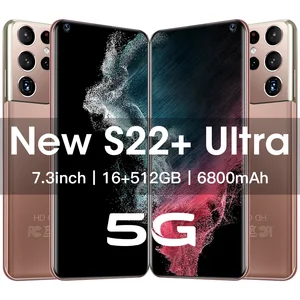 original s22ultra 5g smartphone android 7 3 inch 6800mah celular 16g 512gb global version 48mp camera unlock phone mobile phone free global shipping