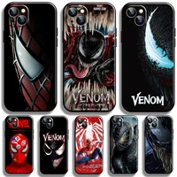marvel spiderman venom for apple iphone 13 12 11 pro 12 13 mini x xr xs max se 5 6 6s 7 8 plus phone case soft silicone cover